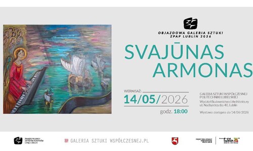 wernisaż wystawy malarstwa autorstwa Svaijunas Armonas