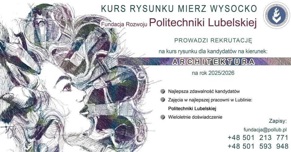 Kurs rysunku odręcznego dla kandydatów na kierunek Architektura