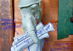 Model z gliny - druga wersja - poprawki